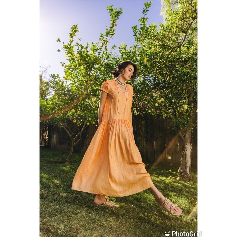 Current Air Tonal Dot Maxi Dress